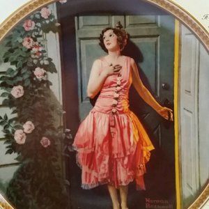 Vintage Norman Rockwell Standing In The Doorway Decorative Plate